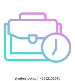 Working Hours Icon Element For Design