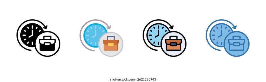 Elemento De Ícone De Horário De Trabalho Para Design