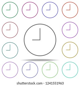 working hours icon. Elements of finance in multi color style icons. Simple icon for websites, web design, mobile app, info graphics
