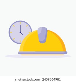Working hours icon. Subtable to place on industry, construction, etc.