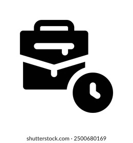 Arbeitszeitsymbol. Vektorsymbol für Ihre Website, Ihr Handy, Ihre Präsentation und Ihr Logo-Design.