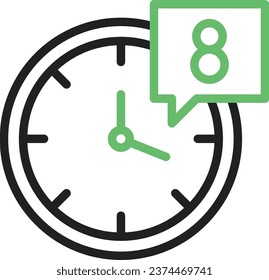 Working Hours icon vector image. Suitable for mobile application web application and print media.