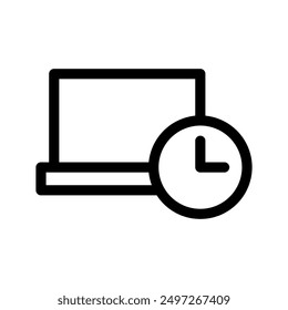 Working Hours Icon Vector Symbol Design Illustration