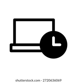 Ilustração de design de símbolo de vetor de ícone de horário de trabalho