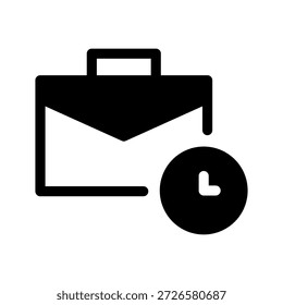 Arbeitsstundensymbol, Vektorsymbol, Entwurfsgrafik
