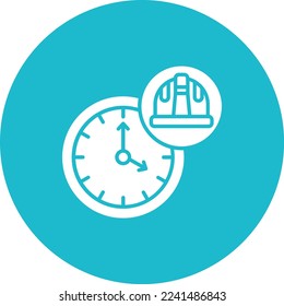 Working Hours vector icon. Can be used for printing, mobile and web applications.