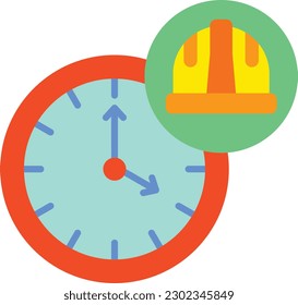 Working Hours vector icon. Can be used for printing, mobile and web applications.