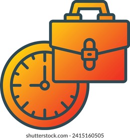 Working Hours vector icon. Can be used for printing, mobile and web applications.