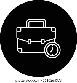 Working Hours vector icon. Can be used for printing, mobile and web applications.