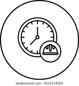 Working Hours vector icon. Can be used for printing, mobile and web applications.