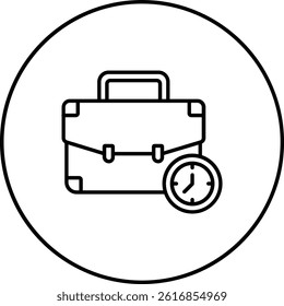 Working Hours vector icon. Can be used for printing, mobile and web applications.