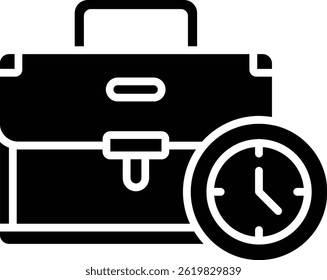 Working Hours vector icon. Can be used for printing, mobile and web applications.