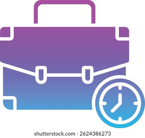 Icono de Vector de horas laborables. Se puede utilizar para aplicaciones de impresión, móviles y de Web.