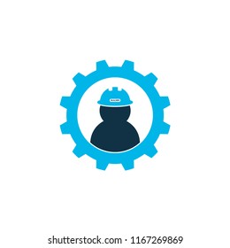 Working icon colored symbol. Premium quality isolated labor element in trendy style.