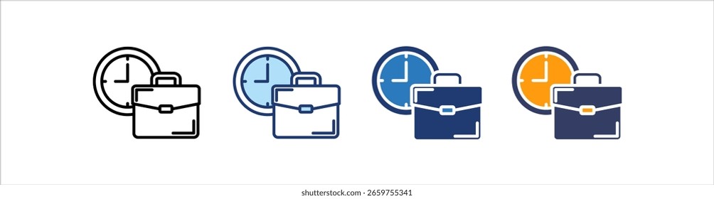 Working Icon Set Multiple Style Collection