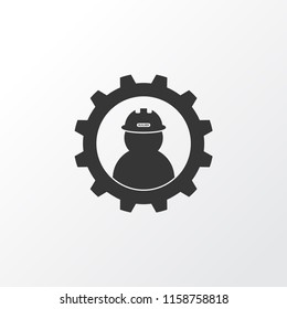 Working icon symbol. Premium quality isolated labor element in trendy style.