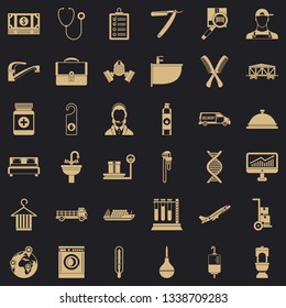 Working icons set. Simple style of 36 working vector icons for web for any design