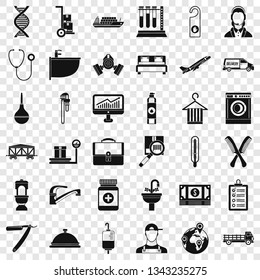 Working icons set. Simple style of 36 working vector icons for web for any design