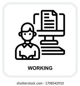 Working icons for web design, book, ads, app, project etc.
