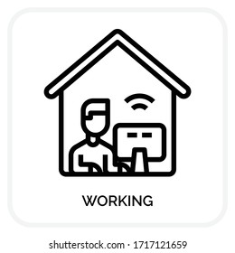 Iconos de trabajo para diseño web, libro, anuncios, aplicación, proyecto, etc.