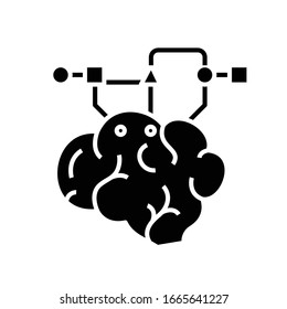 Icono de línea inteligente de trabajo, signo de concepto, ilustración de vector de esquema, símbolo lineal.