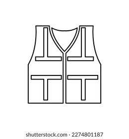 working jacket icon, on a white background, vector illustration