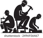 Working Labor , Silhouette-, Labor_-Day-,-Labor_-Vector,-Labor_-Icon
