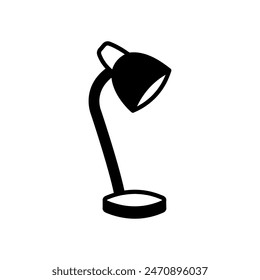 Working Lamp Glyph Icon, Vector illustration