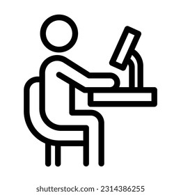 Vektorgrafik von Arbeitszeilensymbolen