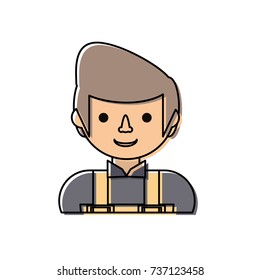 working man vector illustration