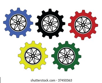 working mechanical gears that moves olympics