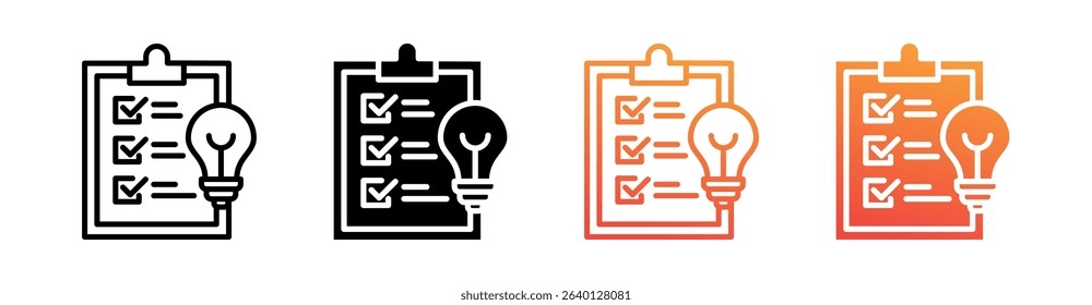 Working Multi Style Icon Set Vector