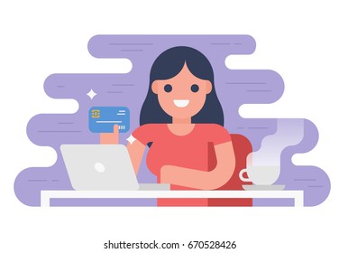 Working on a computer