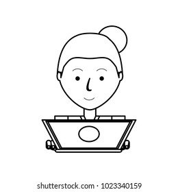working on the computer design 