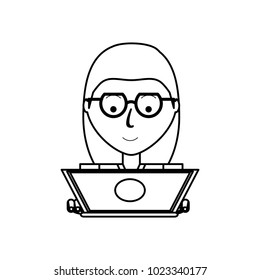 working on the computer design 