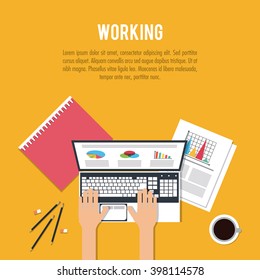 Working on laptop design