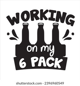 working on my 6 pack logo inspirational positive quotes, motivational, typography, lettering design