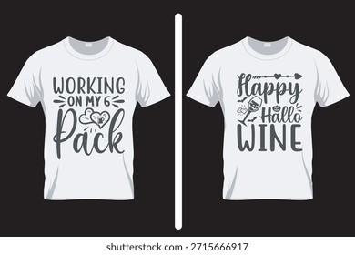 Trabajando en mi diseño de camiseta de alcohol de 6 paquetes