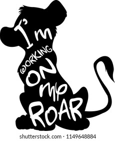 I am working on my roar Black lion