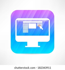 working on pc icon