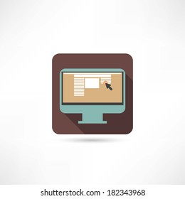 working on pc icon