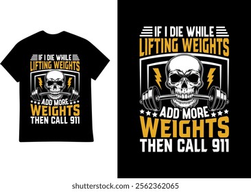 WORKING OUT GYM T SHIRT DESIGN ILLUSTRATION