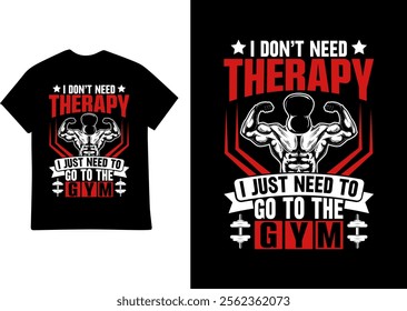 WORKING OUT GYM T SHIRT DESIGN ILLUSTRATION