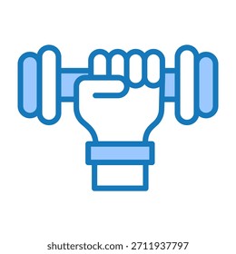 Working Out Icon Blue Dualtone Design Vektorgrafik