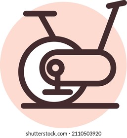 Working out, illustration, vector on a white background.