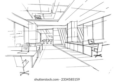 Working part line drawing,a line drawing Using interior architecture, assembling graphics, working in architecture, and interior design, among other things.,house interior or interior design