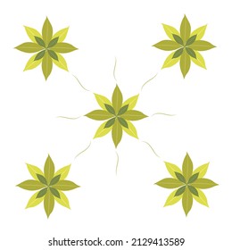 Arbeitsmuster-Illustration aus Blättern