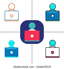 working people in flat design style