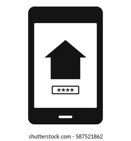 Working phone icon. Simple illustration of working phone vector icon for web