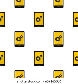 Working phone pattern seamless for any design vector illustration